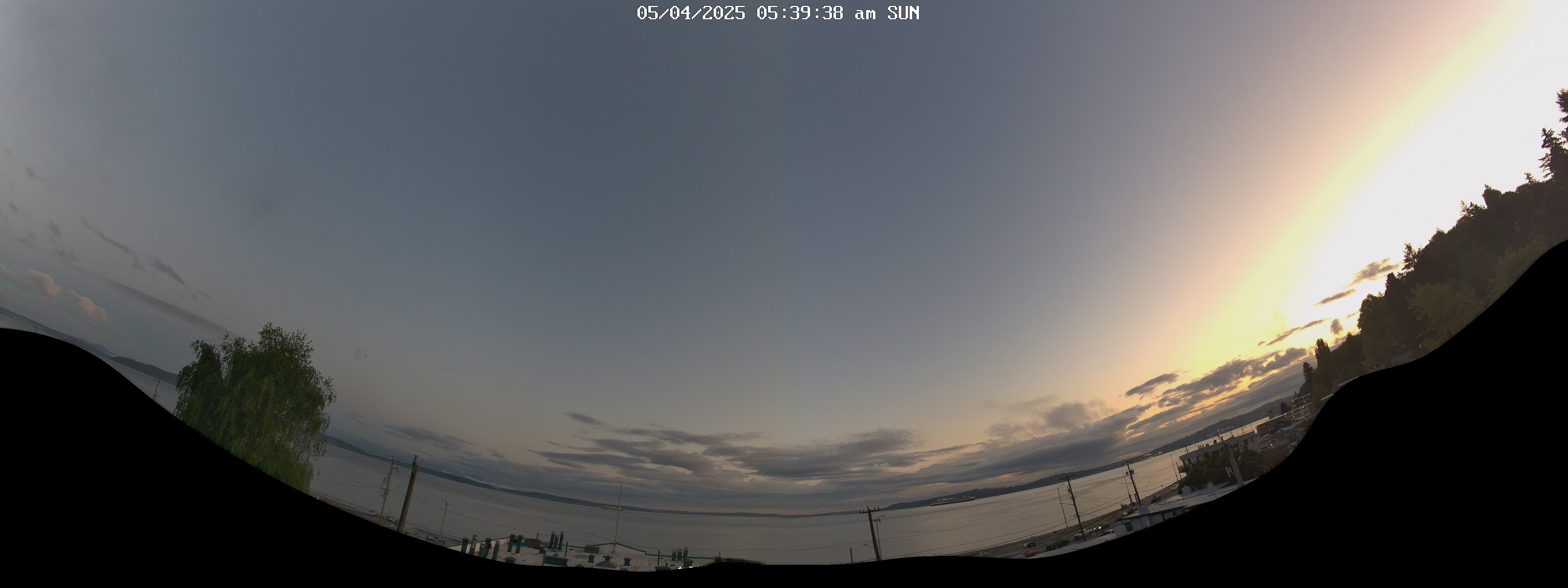 Webcam image from Alki Beach, Seattle, Washington
